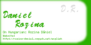 daniel rozina business card